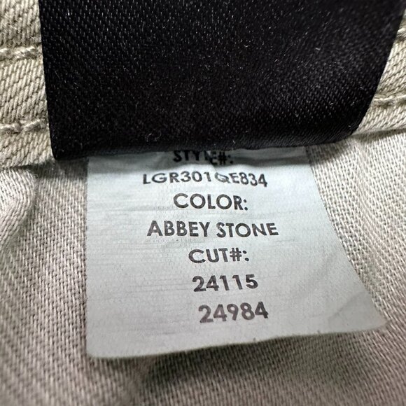 Liverpool LA Mens Regent Relaxed Straight Color Denim Jean Size W30 x L34, Stone - Picture 12 of 13